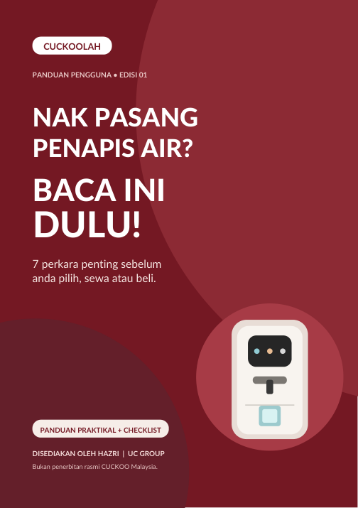 Cover eBook Nak Pasang Penapis Air? Baca Ini Dulu!